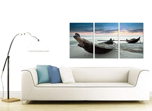 3 Panel Sea Canvas Prints 125cm x 60cm 3107