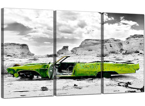 Set of 3 Desert Canvas Art Car 3143