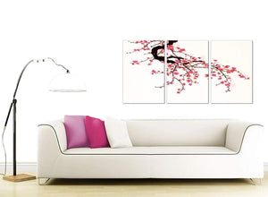 3 Panel Flower Canvas Art 125cm x 60cm 3081