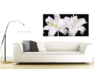 Three Part Flower Canvas Prints 125cm x 60cm 3128