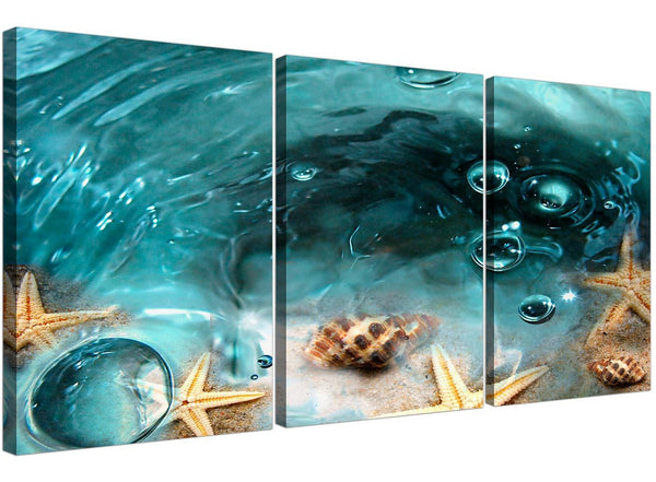 3 part seaside starfish canvas art bathroom 3253