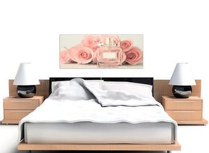 oversized shabby chic pink cream rose perfume girls bedroom floral canvas modern 120cm wide 1285 for your teenage girls bedroom