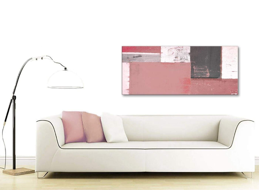 Contemporary Blush Pink Abstract Painting Wall Art Print Canvas Modern 120cm Wide 1334 For Your Girls Bedroom
