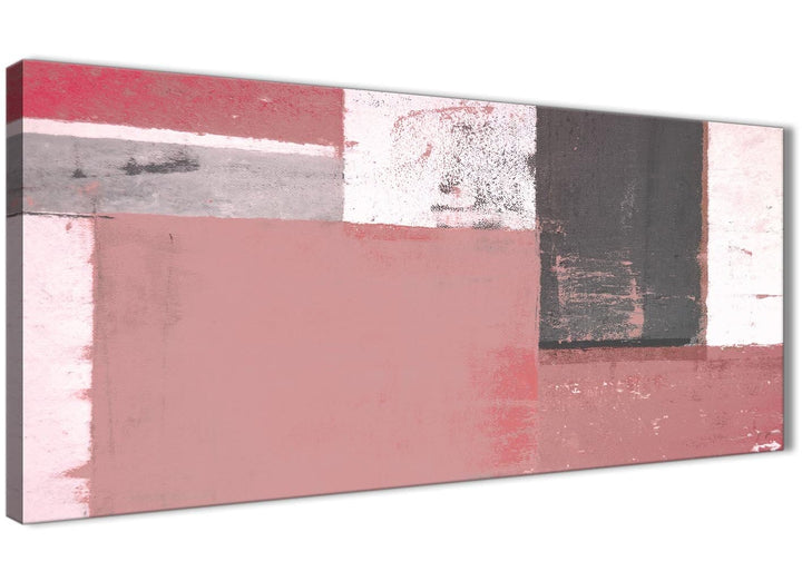 Oversized Blush Pink Abstract Painting Wall Art Print Canvas Modern 120cm Wide 1334 For Your Bedroom - 1334