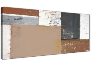Oversized Brown Beige Grey Abstract Painting Wall Art Print Canvas Modern 120cm Wide 1335 For Your Living Room