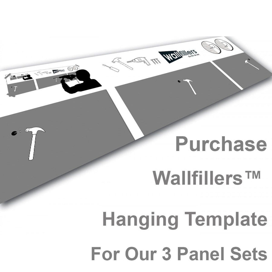 Wallfillers Hanging Template for 3 Panel Canves Sets 