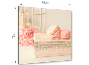 chic pink cream french shabby chic bedroom abstract canvas modern 79cm square 1s284l for your study