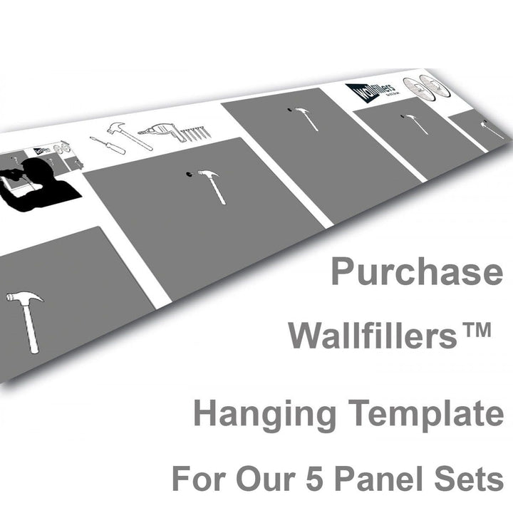 Wallfillers Hanging Template for 5 Panels Sets - template-5