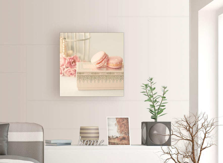 contemporary pink cream french shabby chic bedroom abstract canvas modern 64cm square 1s284m for your bedroom