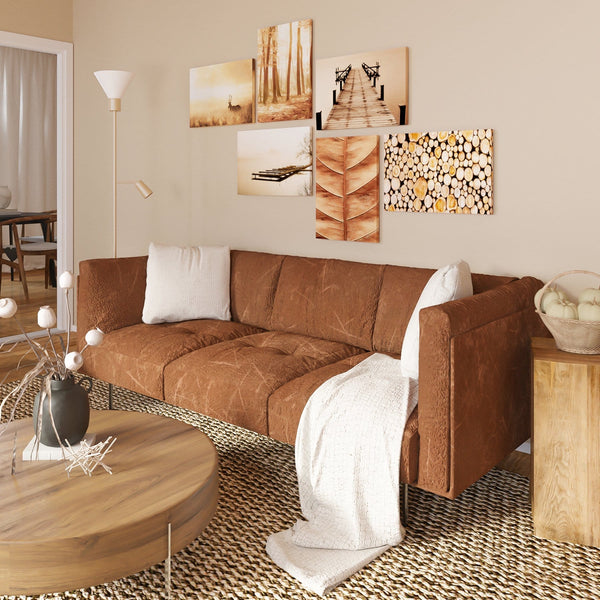 Autumn Gallery Wall Art Prints - Set of 6 Canvas - 185cm Wide