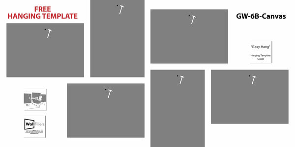 Autumn Gallery Wall Art Prints - Set of 6 Canvas - 185cm Wide