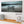 Modern Teal Grey Coloured Lake Jetty View Landscape Canvas