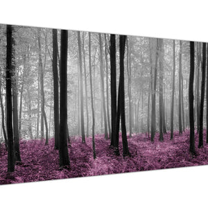 Plum Black White Woodlands