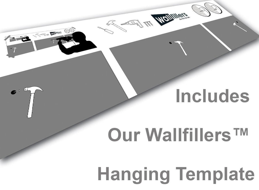 Wallfillers 3 Panel Canvas Hanging Template
