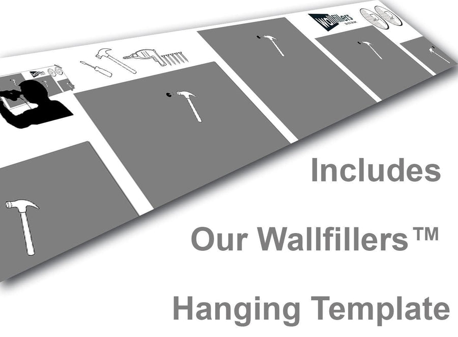 Wallfillers 5 Panel Canvas Hanging Template