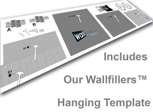 4 Panel Canvas Set Hanging Template