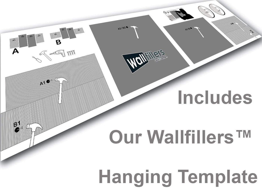 15 Panel Canvas Set Hanging Template