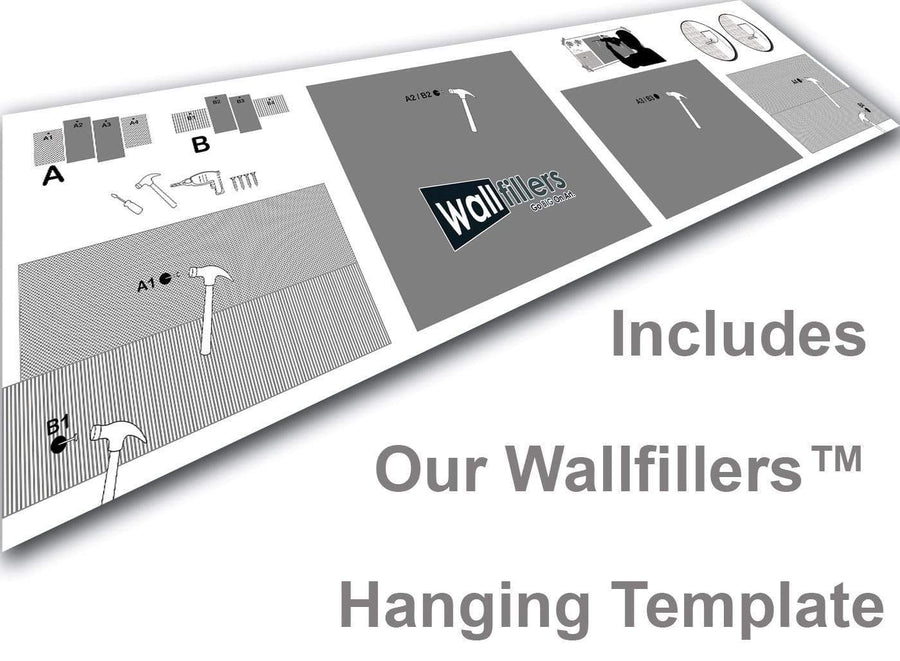 4 Panel Canvas Set Hanging Template