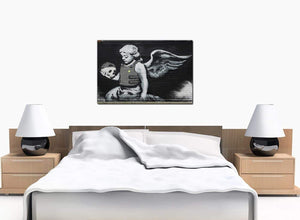 Banksy Canvas Prints - Ozone Angel With Skull - UK
