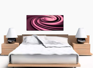 Abstract Bedroom Plum Canvas Wall Art