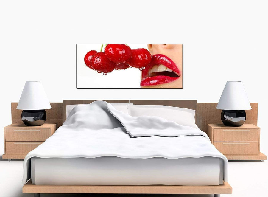 Erotic Lips Extra-Large Red Canvas Picture