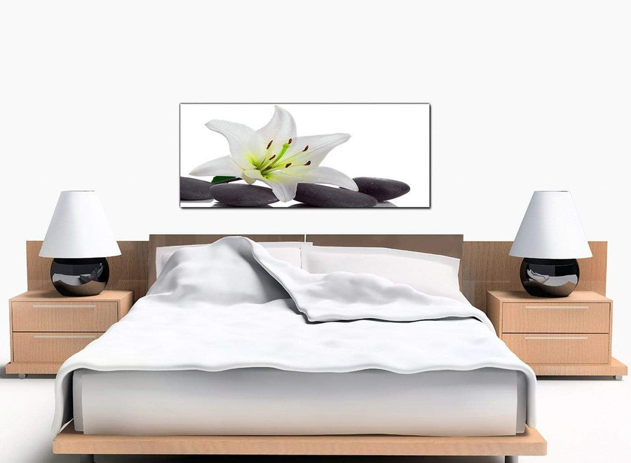 Lily Modern Black and White Canvas Art