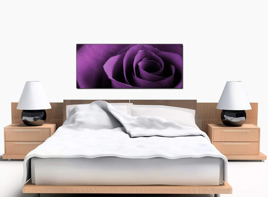 Extra Large Floral Bedroom Purple Canvas Prints