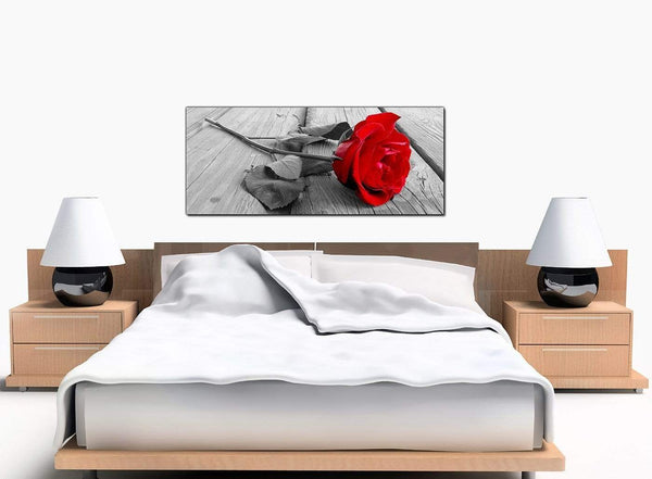 Rose Bedroom Red Canvas Prints