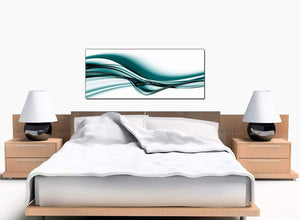 Abstract Modern Teal Canvas Pictures