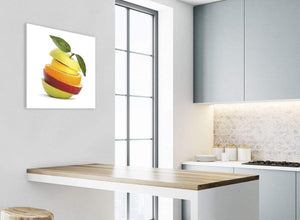 Canvas Prints Sliced Fruit - Apple Shape Food Stack - Kitchen - 1s483s - 49cm Square Wall Art