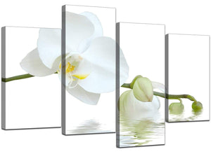 Four Part Set of Living-Room Green Canvas Art