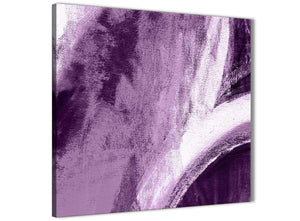 Cheap Aubergine Plum and White - Bathroom Canvas Pictures Accessories - Abstract 1s449s - 49cm Square Print