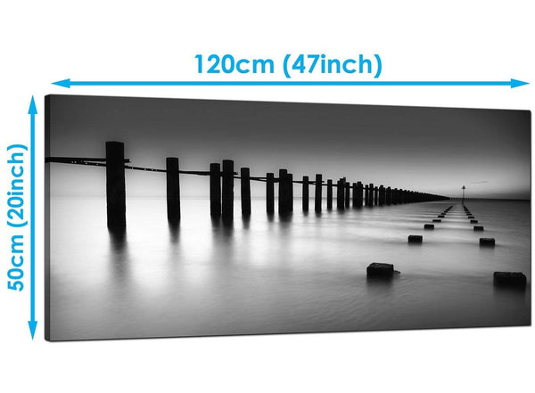Cheap Black White Large Canvas of Landscape