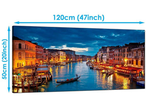 Bedroom Blue Extra Large Canvas of Venice Italy