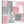 Cheap Blush Pink Grey Painting Bathroom Canvas Pictures Accessories - Abstract 1s378s - 49cm Square Print