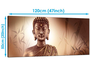 Cheap Brown Large Canvas of Buddha