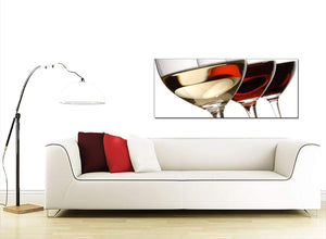  Wine Modern Red Canvas Picture
