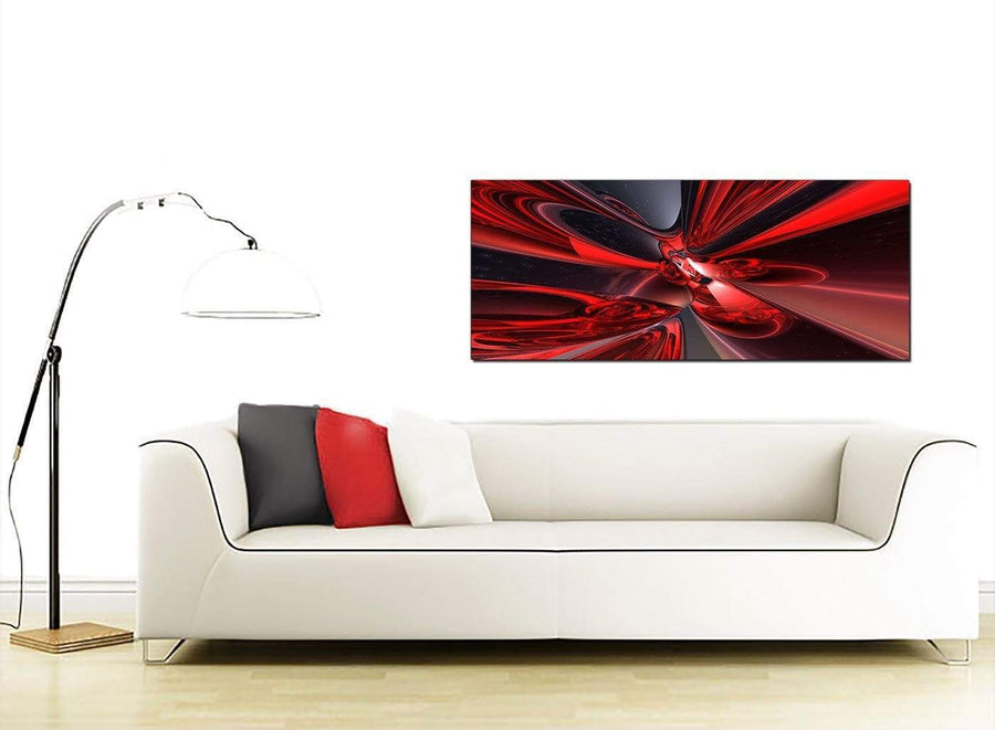 Abstract Extra-Large Red Canvas Wall Art