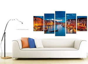  Venice Italy Gondola Grand Canal Blue City Canvas