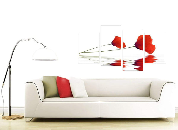Poppy Large Red Canvas Art