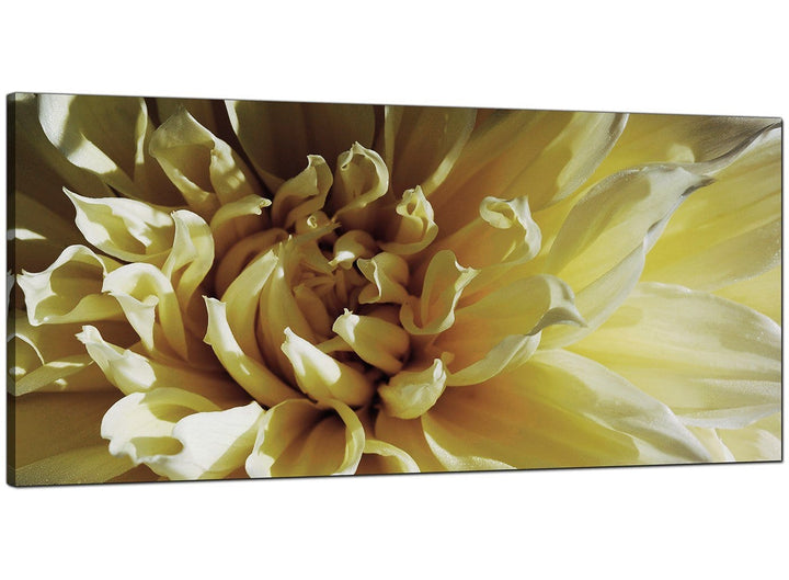 Cream Living Room Extra Large Canvas of Flowers - 4104