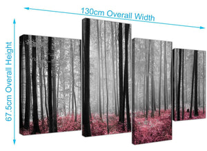 cheap forest woodland trees canvas pictures black and white 4241