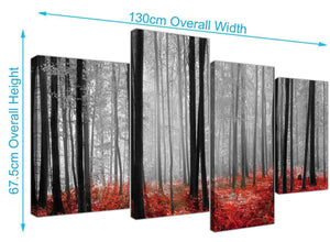 cheap forest woodland trees canvas prints black and white 4236