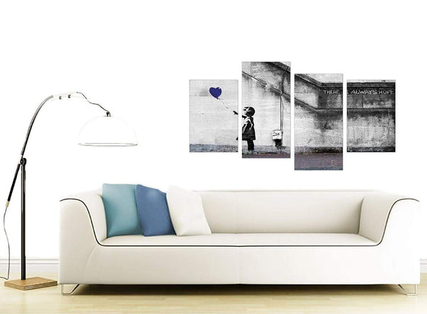 Cheap 4 Panel Graffiti Canvas Prints 4226