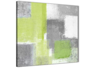 Cheap Lime Green Grey Abstract - Bathroom Canvas Pictures Accessories - Abstract 1s369s - 49cm Square Print