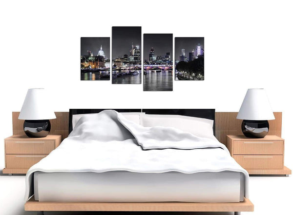 Cheap Set of 4 Cityscape Canvas Prints UK 4211
