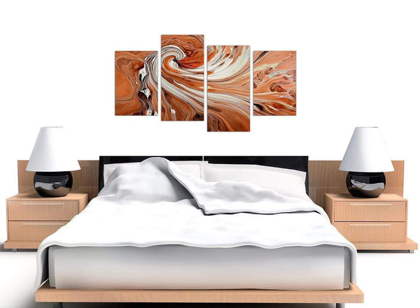 cheap orange abstract swirl canvas pictures 4264