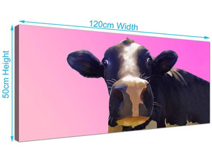 Large Cow Canvas Wall Art 120cm x 50cm 1151