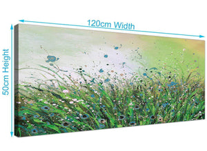 cheap panoramic floral green canvas prints uk green 1261