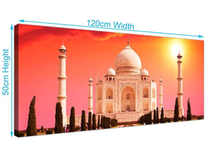 Modern Taj Mahal Canvas Prints 120cm x 50cm 1193